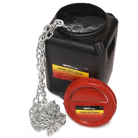 Forney Grade 30 G30 Proof Coil Chain, Zinc-Plated, 1/4 in x 141ft 70411